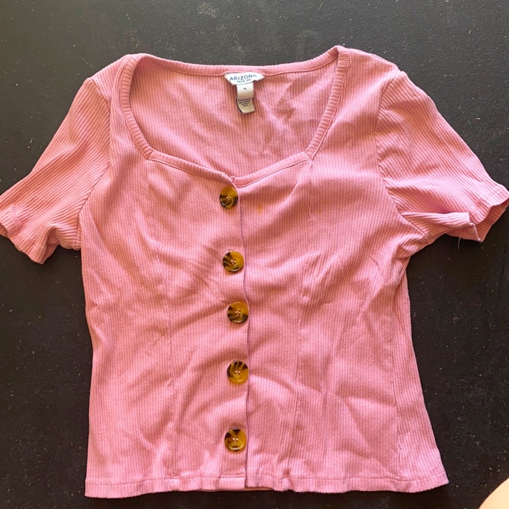 Slim fit button up crop too